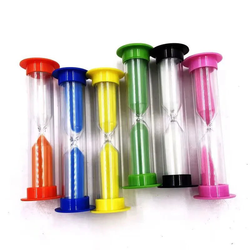 Colorful sand timers for kids for short daily routines at home