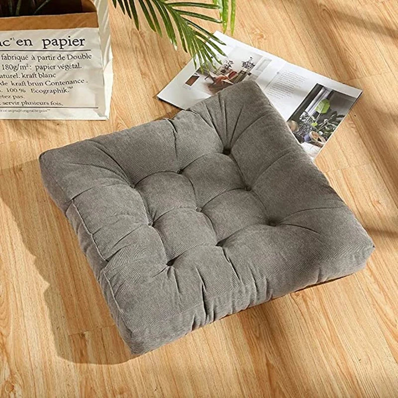 Square floor cushion for family reading nooks and cozy home routines