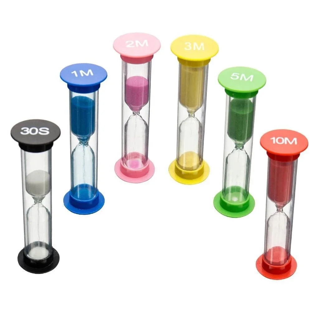 Visual timer set for kids for mini transitions and quick routine tasks