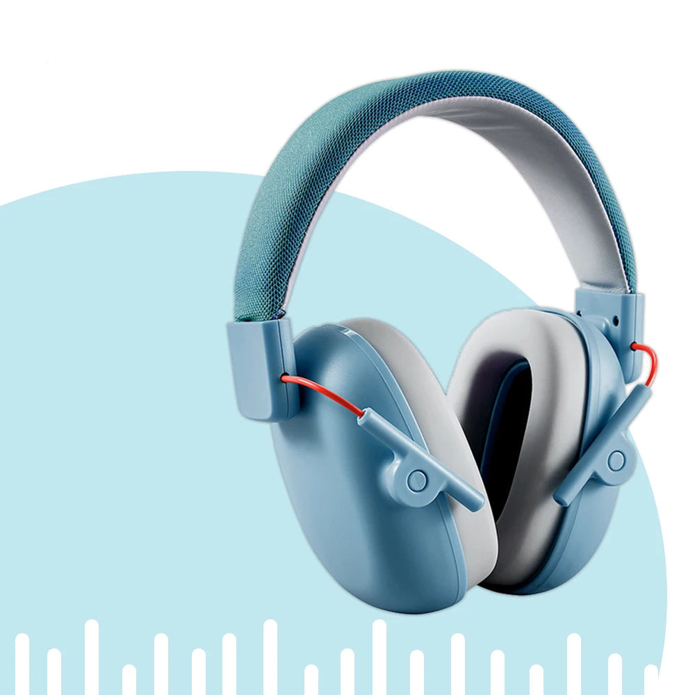 Blue quiet earmuffs for kids in overstimulating moments
