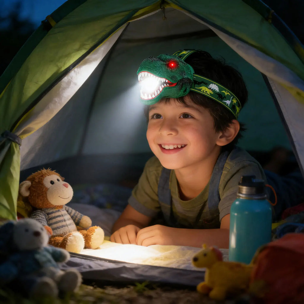 Kids headlamp for screen-free outdoor adventures and camping-style play
