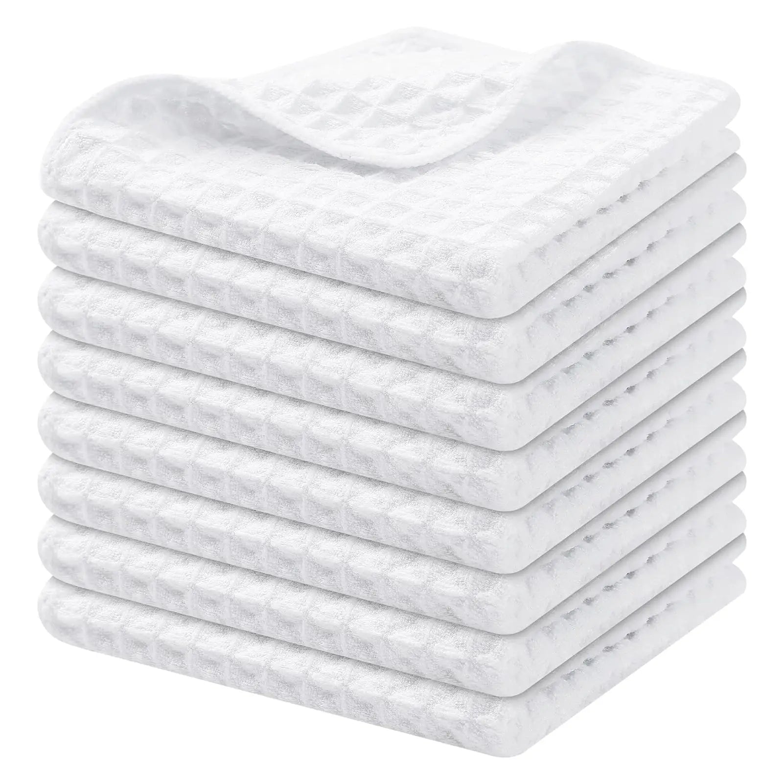 Absorbent kitchen cleaning towels with soft microfiber texture for daily home use