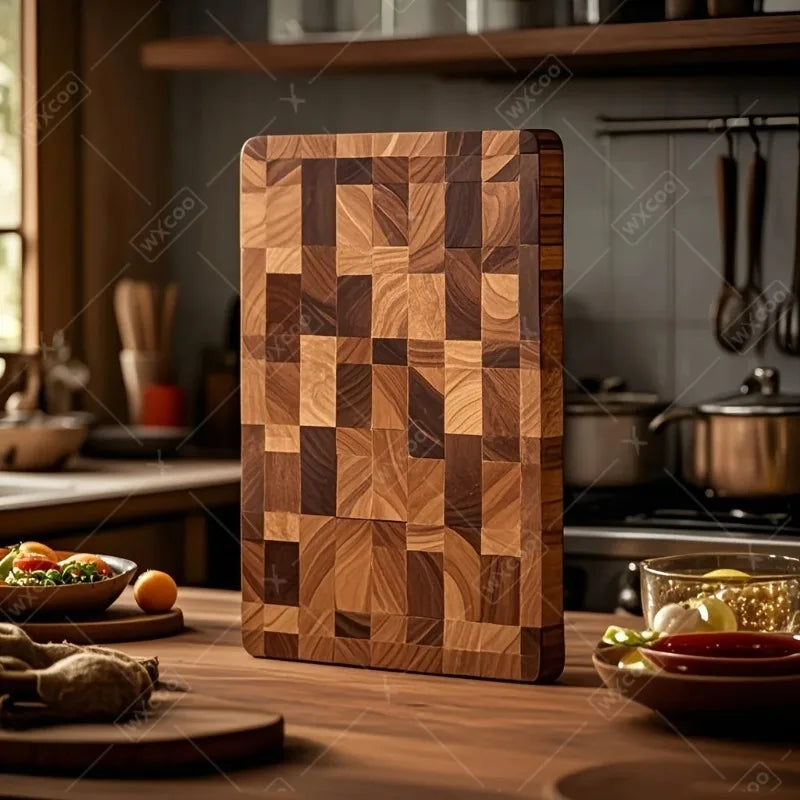 Premium acacia serving board for family breakfasts, snacks, and simple meals