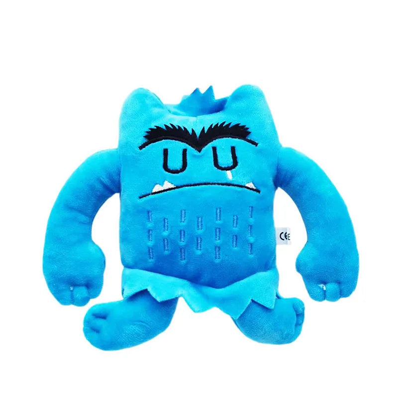 Blue feelings monster plush toy for emotional check-ins