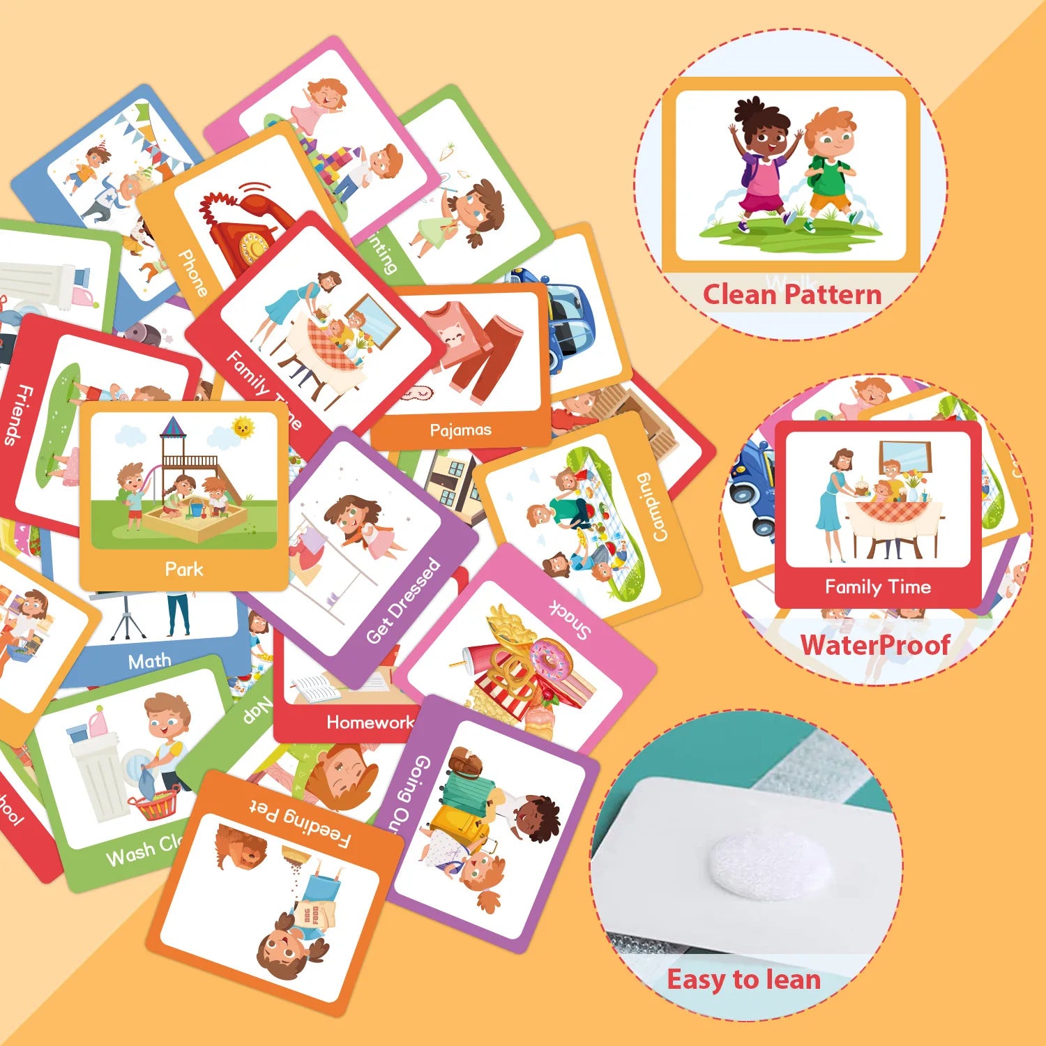 Daily routine cards for kids for calmer mornings and smoother transitions