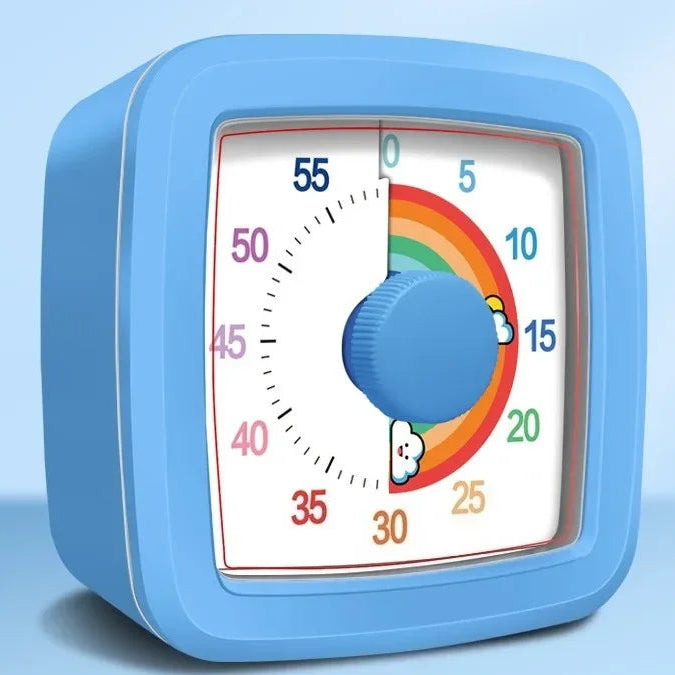 Blue visual timer for calmer routines and smoother transitions