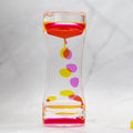 Orange and yellow liquid motion timer for quiet reset moments
