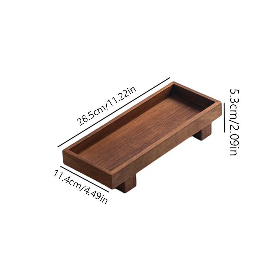 natural wooden tray with coffee cup and soft textiles creating a warm and peaceful home atmosphere