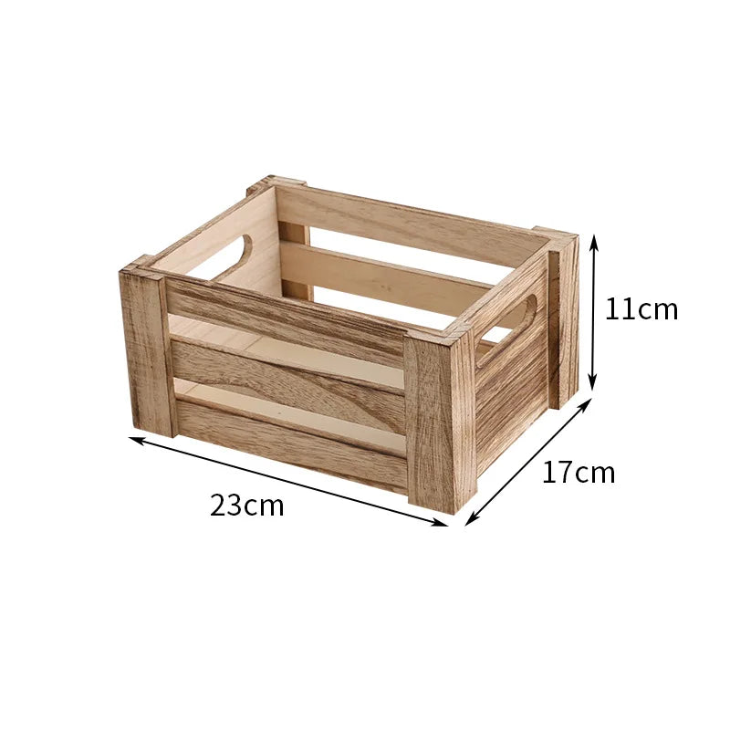 Natural wood storage boxes for decluttering and organizing everyday items at home