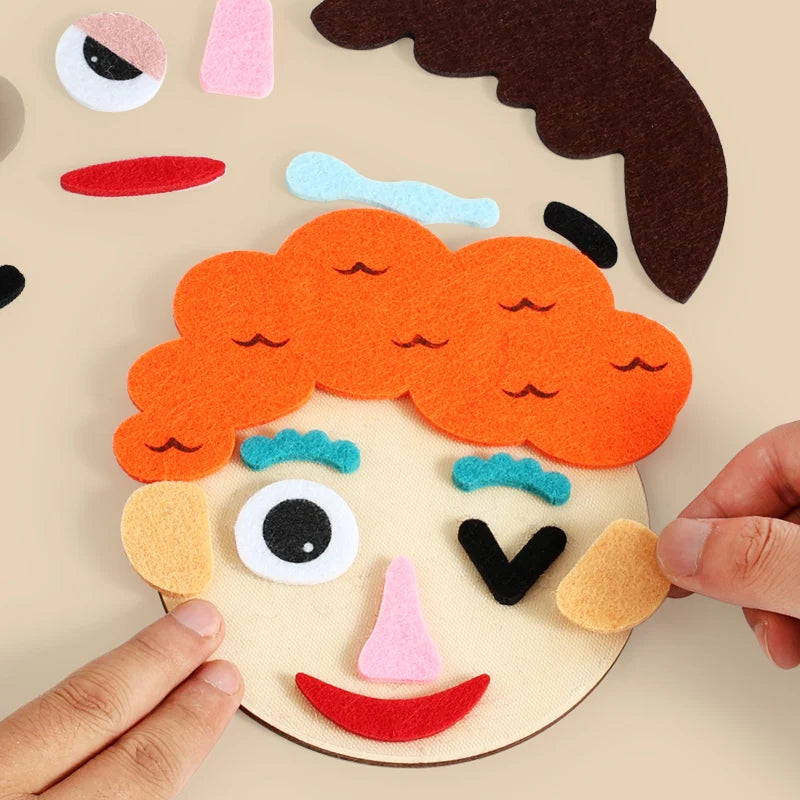 Child-friendly feelings face game for emotional check-ins
