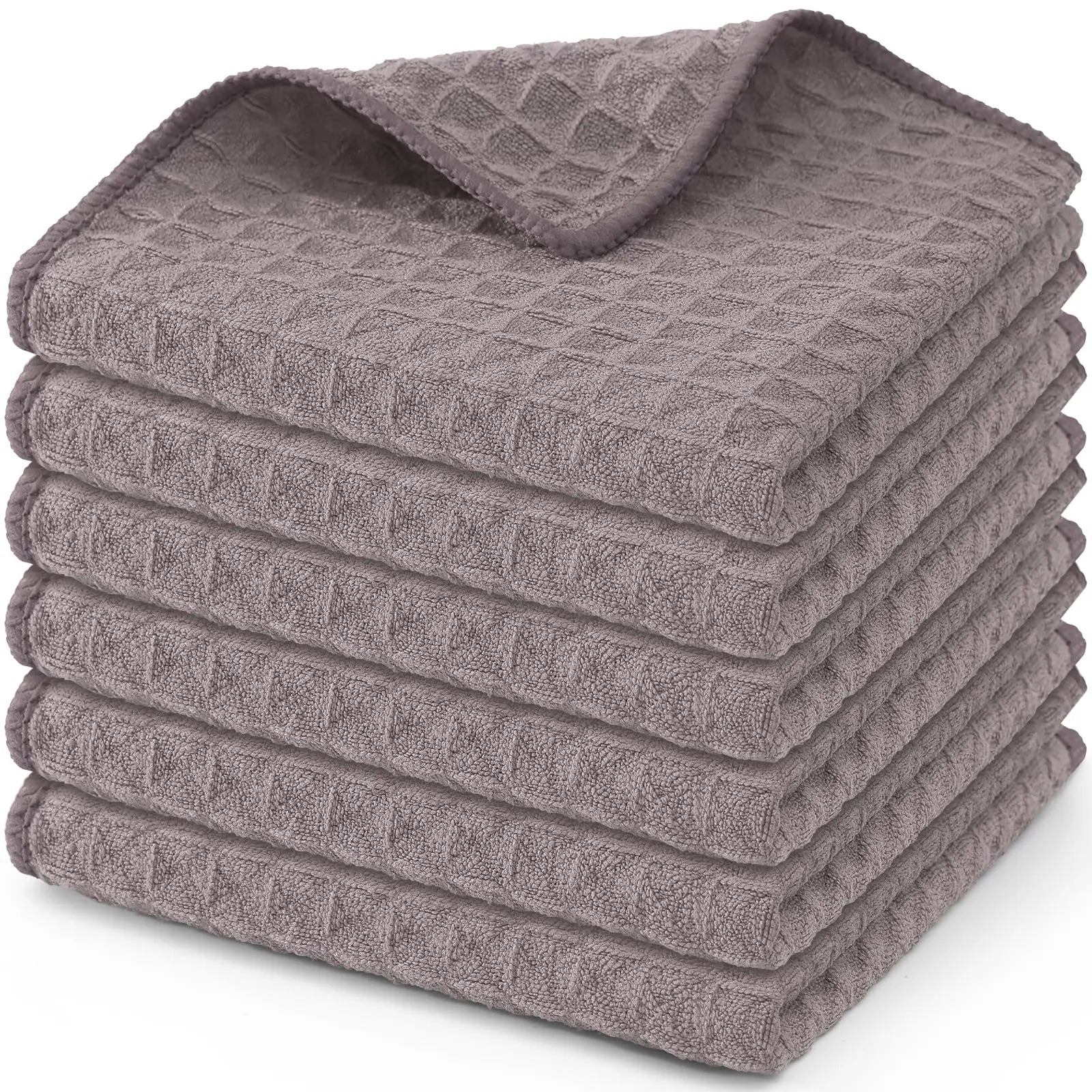 Reusable waffle kitchen towels for a calmer home and a clean cooking space