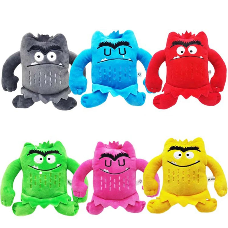 Six feelings monster plush toys for calmer emotional check-ins
