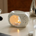 Nordic ceramic tea light holder on marble surface — elegant home accessory by Usfera
