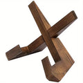 Portable wooden cookbook stand for family baking, cooking routines, and offline kitchen time