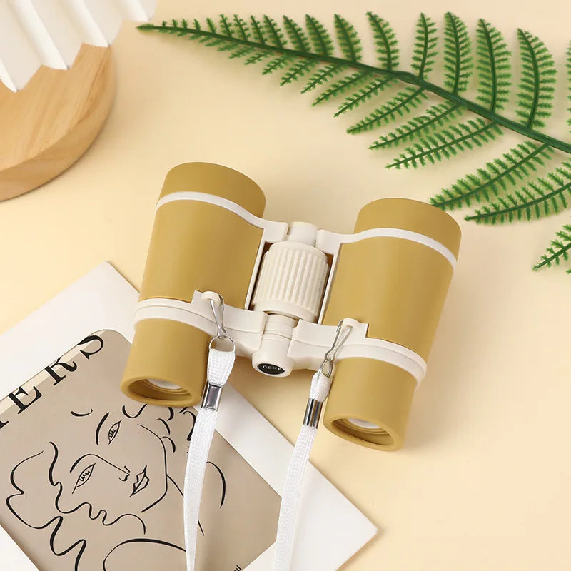 Yellow kids binoculars for backyard discovery and nature observation