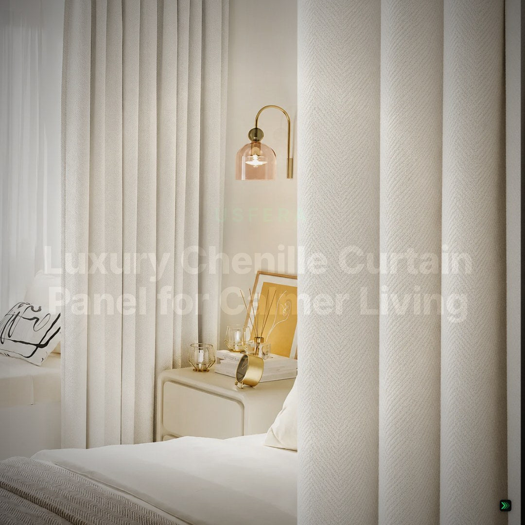 Luxury Chenille Curtain Panel for Calmer Living Rooms – Clean Showcase