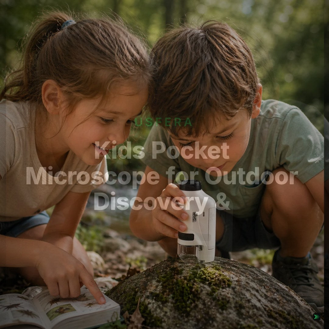 Kids Pocket Microscope for Outdoor Discovery & Nature Exploration – Clean Showcase