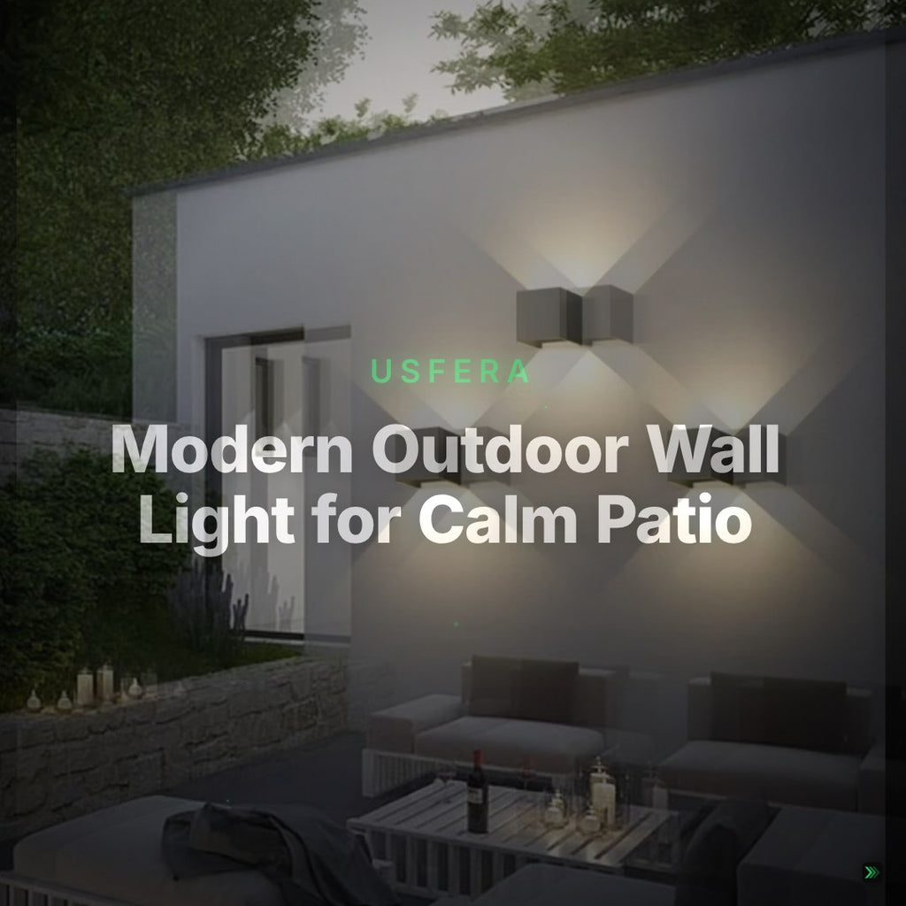 Modern Outdoor Wall Light for Calm Patio Evenings – Clean Showcase