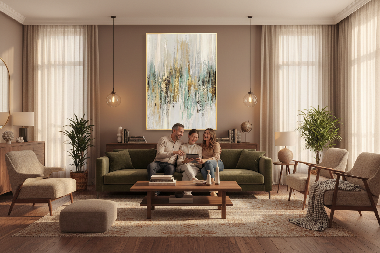 Warm Luxury Family Scene